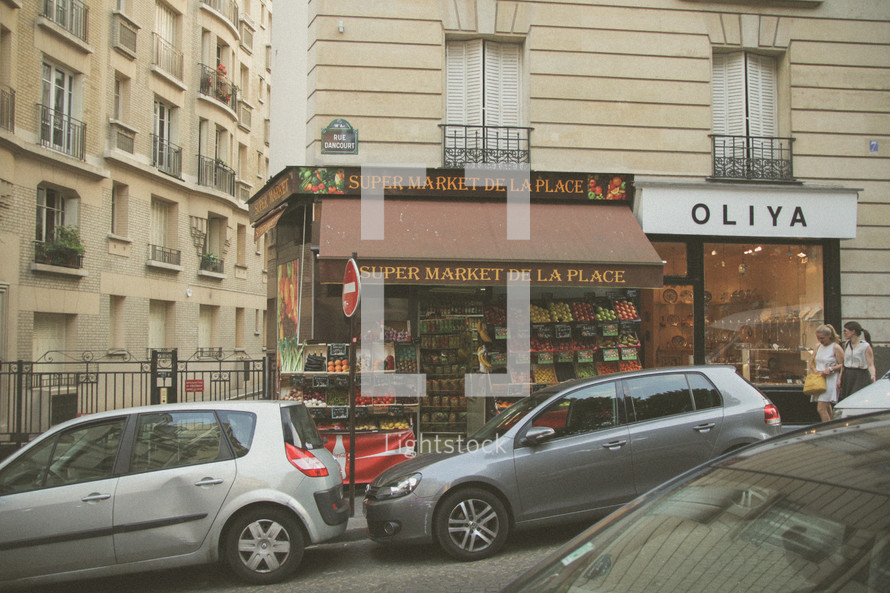 Market store in Paris 