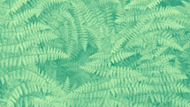 green fern fronds with a blue-green to yellow-green effect