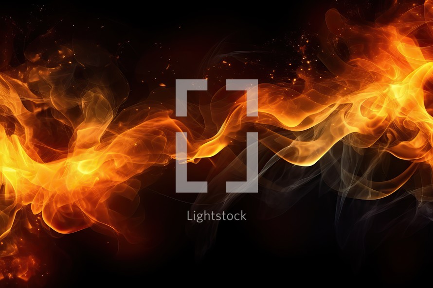Abstract Flame Fire Background