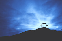 Three crosses on the mount 