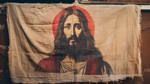 Portrait of Jesus on cloth
