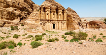 Ancient Monastery in Petra, Jordan 