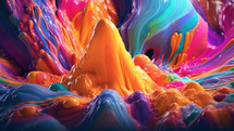 Colorful Abstract Background Created With Generative AI Technology