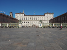 TURIN, ITALY - CIRCA MARCH 2019: Palazzo Reale (meaning Royal Palace)