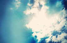 clouds in a blue sky 