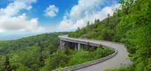 Blue Ridge Parkway in the summer