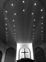 lights over an altar 