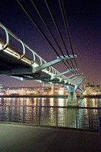 modern bridge over a river 