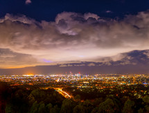 Brisbane Australia skyline at night 