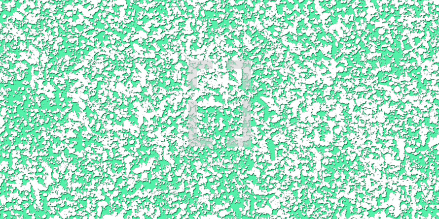 dimensional white texture on bright green 
