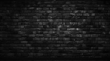 black brick wall background Created With Generative AI Technology	
