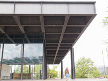 BERLIN, GERMANY - MAY 09, 2014: The Neue Nationalgalerie art gallery is a masterpiece of modern architecture designed by Mies Van Der Rohe in 1968 as part of the Kulturforum