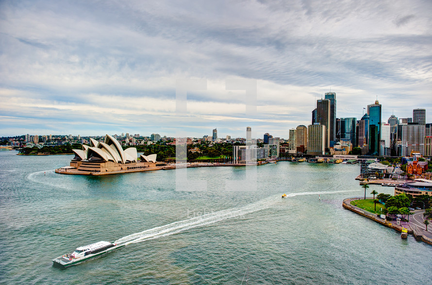 Sydney Harbour and the Sydney Opera house