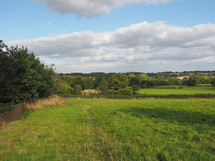 English countryside in Tanworth in Arden Warwickshire, UK