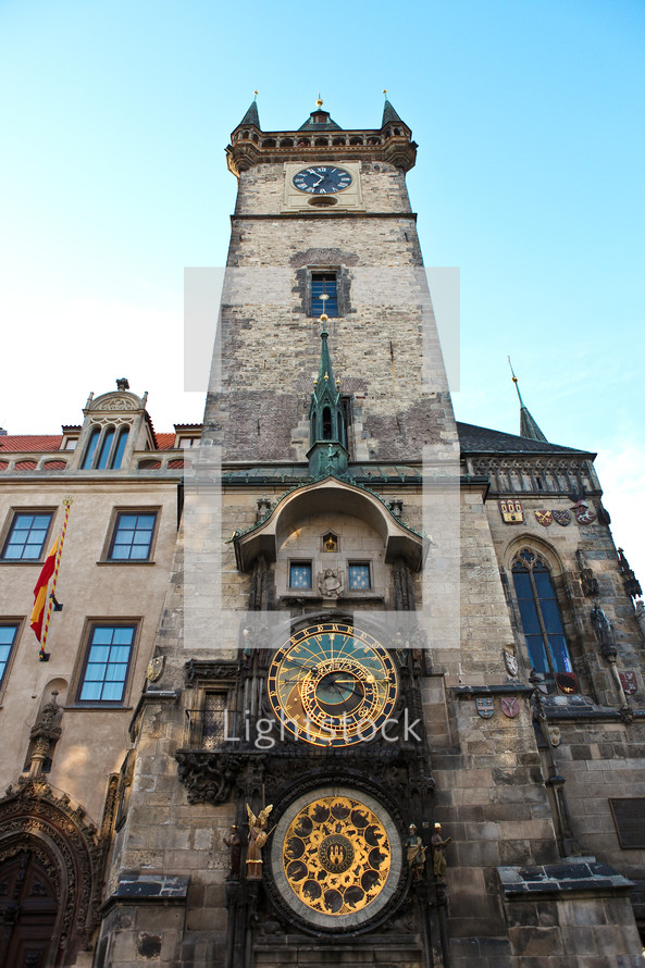 clock tower in Prague 