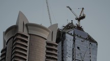 Buildings under construction in Dubai.
