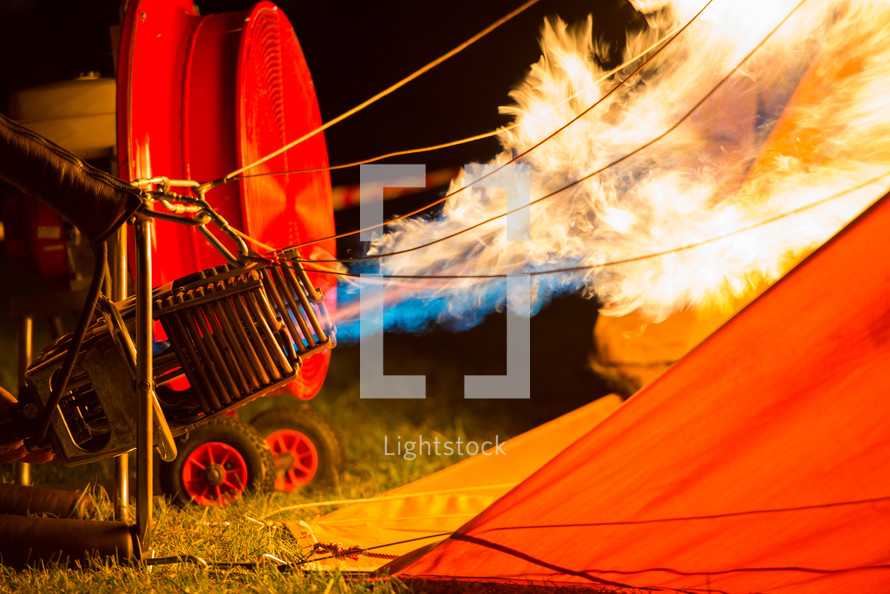 flames for a hot air balloon 