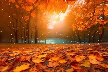 autumn landscape background