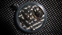 Old stopwatch clock gears mechanism.