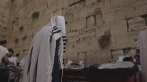 Jerusalem, Israel: Jewish Men Praying At The Wailing Wall, Kotel. Strength of Belief And Faith