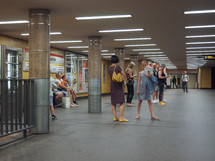 BERLIN, GERMANY - CIRCA JUNE 2019: U Zoologischer Garten subway station