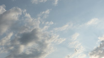 clouds in the sky - soft blue, gray and white sky background