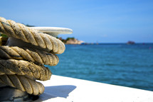 nautical rope and sea 