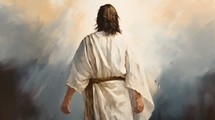 Jesus Walking After Resurrection Art 