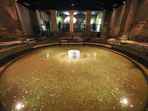 BATH, UK - CIRCA SEPTEMBER 2016: Roman Baths ancient spa