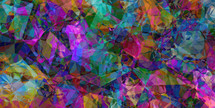 Multicolored random polygon shapes background