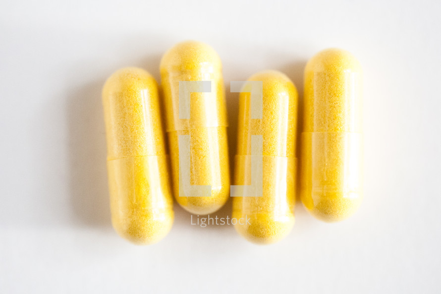 yellow capsules