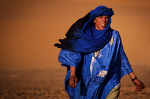 man in the desert 