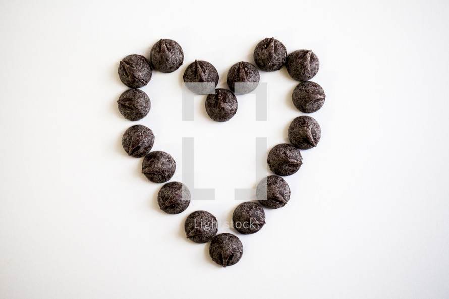 heart shaped chocolates 