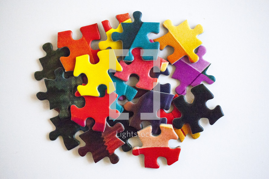 colorful puzzle pieces