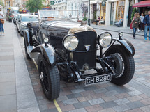 LONDON, UK - CIRCA JUNE 2018: 1929 Bentley 4 1/2 Litre vintage car in Covent Garden