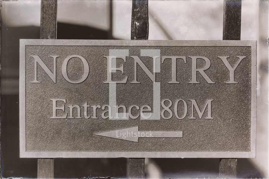 No Entry sign 