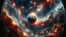 The Planet Earth in the eye of God