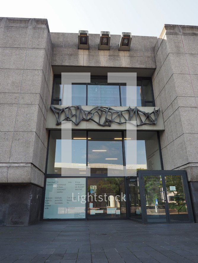 DUESSELDORF, GERMANY - CIRCA AUGUST 2019: Kunsthalle (meaning Art Gallery)