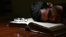 Sleeping during study
