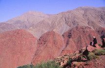 red rock desert mountains 