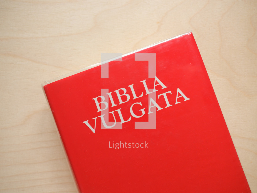 Biblia Vulgata (translation: Vulgate Bible) 4th century Latin version of the Bible, still used by the Latin Church