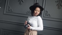 a female photographer 