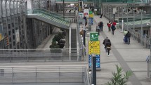 TURIN, ITALY - CIRCA APRIL 2023: Torino Porta Susa railway station