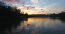 Scenic river Sunset Nature 