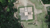Top Down Mayan Ruins Chichen Itza Aerial Jungle Peoples