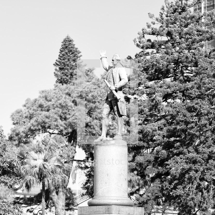 statue of a founding father in Australia 