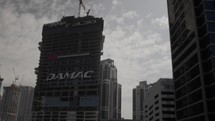 Buildings under construction in Dubai.