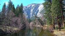 Calm Merced River in Yosemite