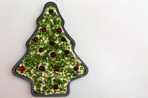 Decorated Christmas Tree Cream Cheese And Herb Party Dip