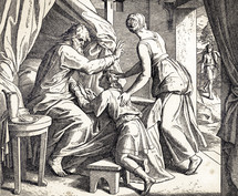 Jacob Gets Isaac's Blessing, Genesis 27:21-30